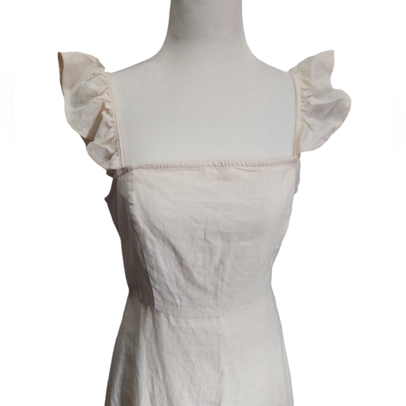 NWOT!! Bleuh ciel dress Linen blend size - Picture 3 of 14